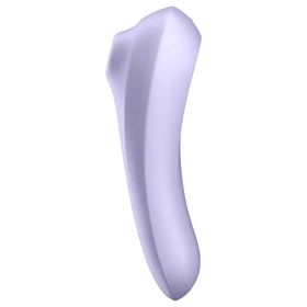 Satisfyer Dual Pleasure - App-vezérelt léghullámos 2in1 vibrátor (lila)