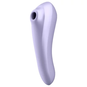 Satisfyer Dual Pleasure - App-vezérelt léghullámos 2in1 vibrátor (lila)