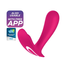 Satisfyer Top Secret – App-vezérelt vibrátor (pink)