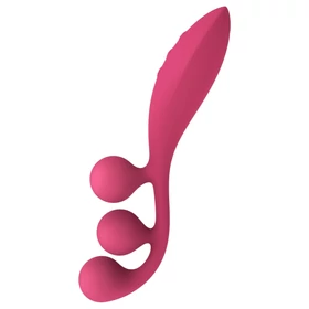 Satisfyer Tri Ball 1 - akkus, multifunkciós vibrátor (piros)