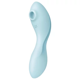 Satisfyer Curvy Trinity 5+ – App-vezérelt 2in1 vibrátor (kék)