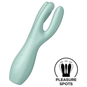 Satisfyer Threesome 3 - akkus csikló vibrátor (menta)