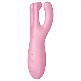 Satisfyer Threesome 4 - okos csikló vibrátor (pink)