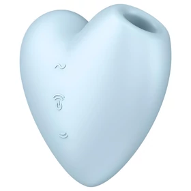 Satisfyer Cutie Heart - akkus léghullámos csikló vibrátor (kék)