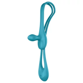 Satisfyer Plug &amp; Play - akkus anál vibrátor és péniszgyűrű (kék)