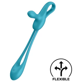 Satisfyer Plug &amp; Play - akkus anál vibrátor és péniszgyűrű (kék)