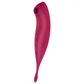 Satisfyer Twirling Pro - okos 2in1 csikló vibrátor (piros)