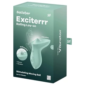 Satisfyer Exciterrr - forgó gyöngyös csikló vibrátor (zöld)