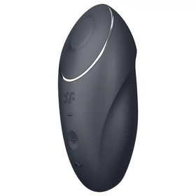 Satisfyer Tap &amp; Climax 1 - 2in1 csikló vibrátor (fekete)