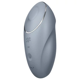 Satisfyer Tap &amp; Climax 1 - 2in1 csikló vibrátor (szürke)