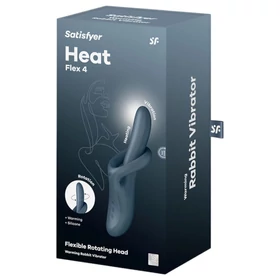 Satisfyer Heat Flex 4 - melegítő csiklókaros vibrátor (szürke)