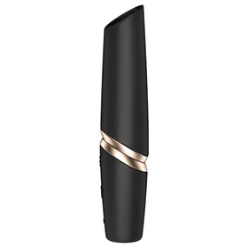 Satisfyer Perfect Kiss - rúzs vibrátor (fekete)