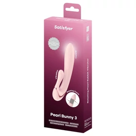 Satisfyer - Pearl Bunny 3 forgógyöngyös nyuszivibrátor (pink)