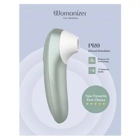 Womanizer Pro - léghullámos csiklóizgató (zöld)