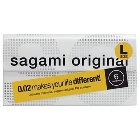 Sagami Original 0.02 L - óvszer - 58mm (6db)