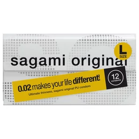 Sagami Original 0,02 L - óvszer - 58mm (12db)