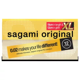 Sagami Original 0,02 XL - óvszer - 61 mm (12 db)