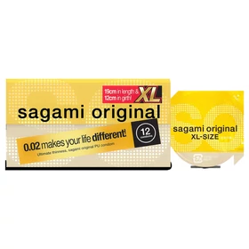 Sagami Original 0,02 XL - óvszer - 61 mm (12 db)
