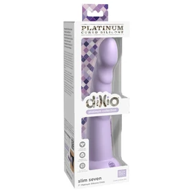 Dillio Slim Seven - tapadókorongos stimuláló dildó (20cm) - lila