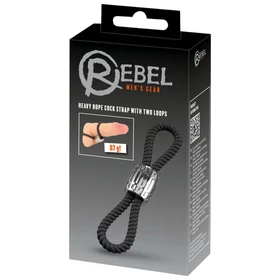 Rebel Cock Strap - állítható dupla péniszhurok szilikonból (87 g)
