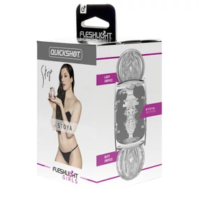 Fleshlight Quickshot Stoya - utazó maszturbátor (átlátszó)