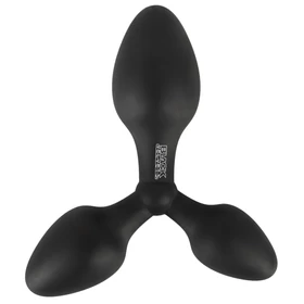 Black Velvets - tripla butt plug (fekete)