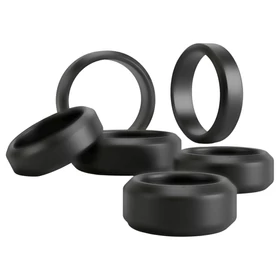You2Toys - pénisz- és heregyűrű szett (fekete) - 6 db