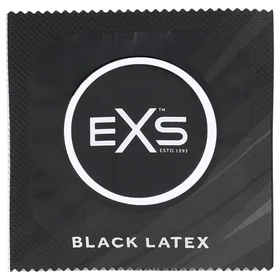 EXS Black - latex óvszer (fekete, 100 db)
