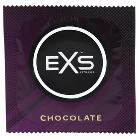 EXS Hot Chocolate - óvszer csoki ízű - fekete (100db)