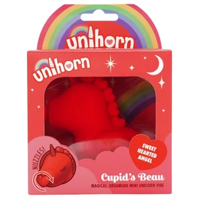 Unihorn Cupid&#039;s Beau - akkus unikornis csiklóizgató (piros)