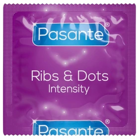 Pasante - bordázott, pontozott óvszer (12 db)