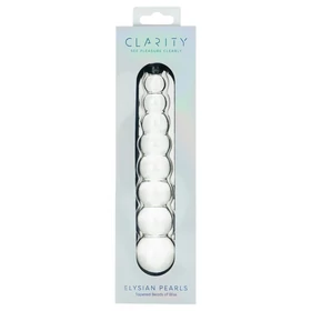 Clarity Elysian Pearls - gyöngyös üvegdildó (átlátszó)