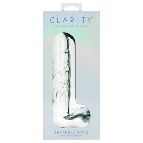 Clarity Seraphic Opus - üveg G-pont dildó (átlátszó)
