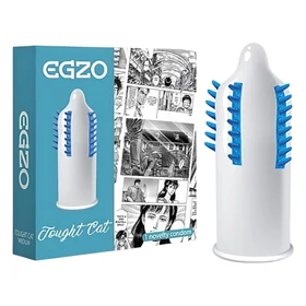 Egzo Tough Cat - soros, sörtés kiállású óvszer (1db)