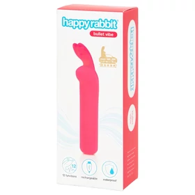 Happyrabbit Bullet - akkus, nyuszis rúdvibrátor (pink)