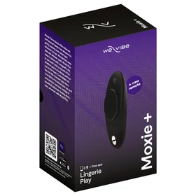 We-Vibe Moxie+ – App- és távirányítós csiklóvibrátor (fekete)