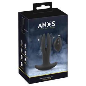 ANOS - kétágú anál vibrátor (fekete)