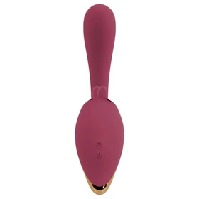 Javida - nyelves 2in1 vibrátor (piros)