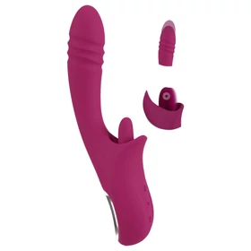 Javida Licking &amp; Thrusting - nyelves lökő vibrátor (lila)