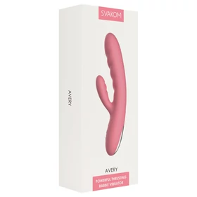 Svakom Avery - akkus, csiklókaros lökő vibrátor (pink)