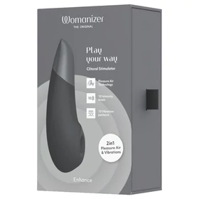 Womanizer Enhance 2in1 léghullámos csiklószívó + vibrátor (fekete)