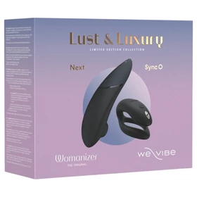 Womanizer Lust&amp;Luxury - csikló- és párvibrátor szett (fekete)