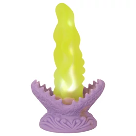 Beasty Cocks Passionate Plant - világító dildó (zöld)