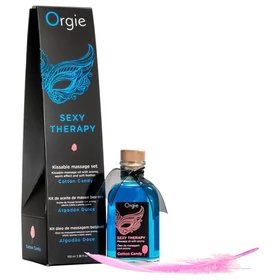 Orgie Sexy Therapy - masszázsolaj szett - vattacukor