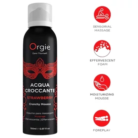 Orgie Acqua Croccante - masszázs hab - eper (150 ml)