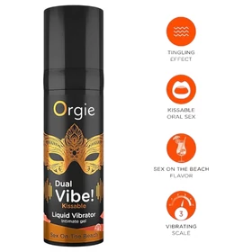 Orgie Dual Vibe - unisex folyékony vibrátor - Sex on the Beach (15 ml)
