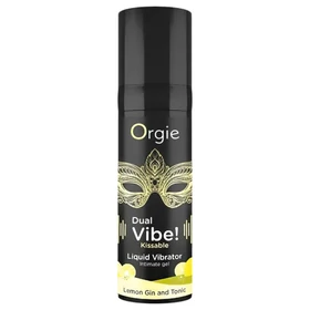 Orgie Dual Vibe - unisex folyékony vibrátor - Gin Tonic (15 ml)