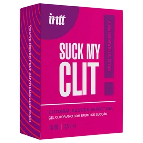 Intt Suck My Clit - klitorisz stimuláló gél nőknek - eper (15 ml)