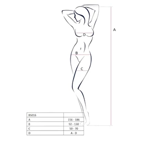 Passion BS016 - minimalista necc szett (piros) - S-L