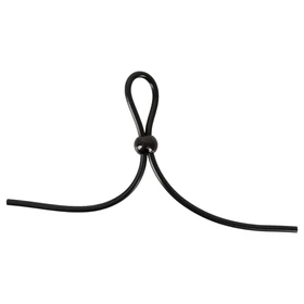 Magic Shiver - állítható péniszgyűrű (fekete)